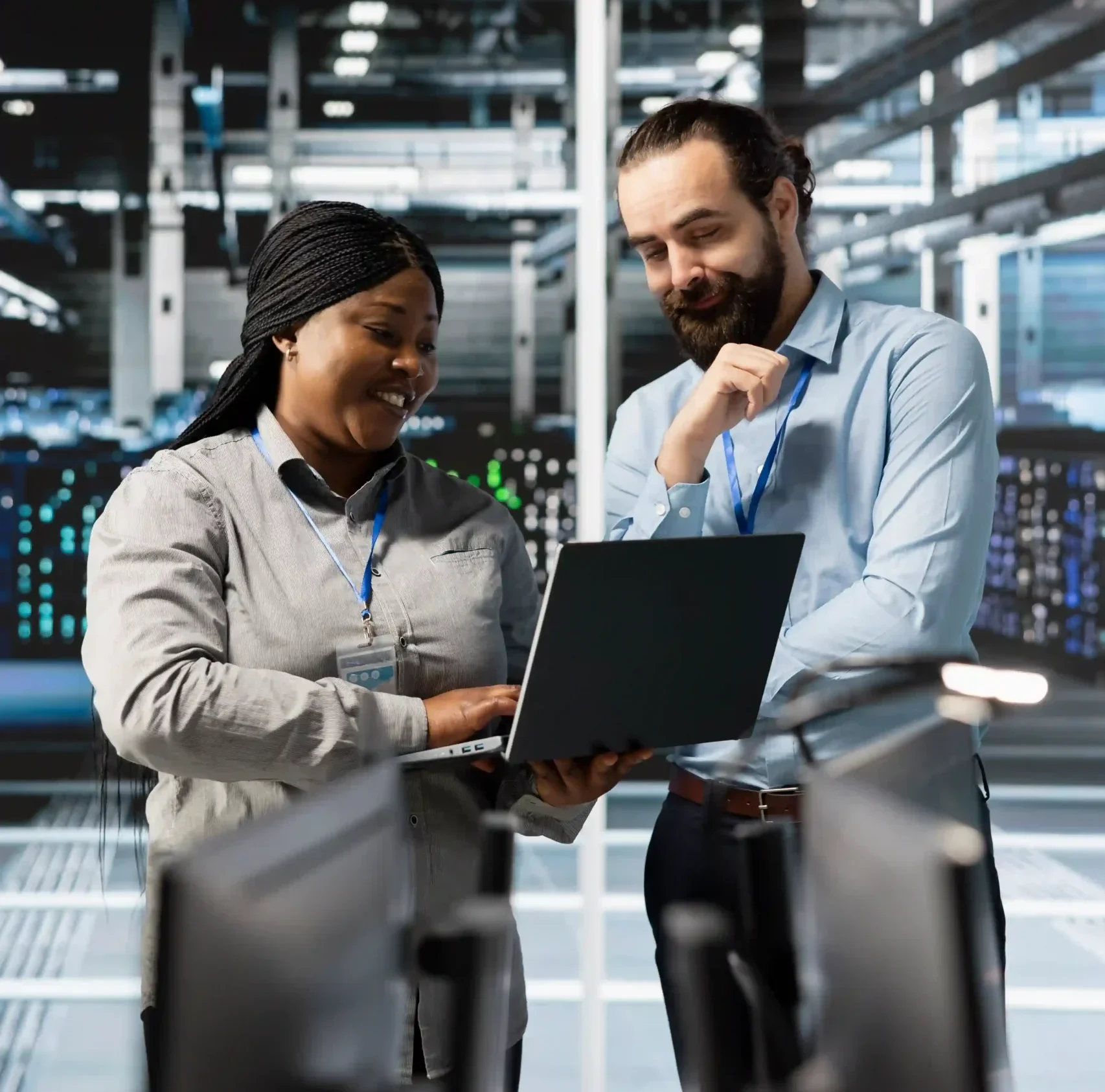 IT professionals providing remote managed support for business systems